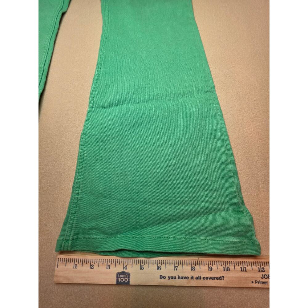 Wrangler High-Rise Fierce Flare Jeans Green Sz 14/32x32 NWT - Picture 7 of 7